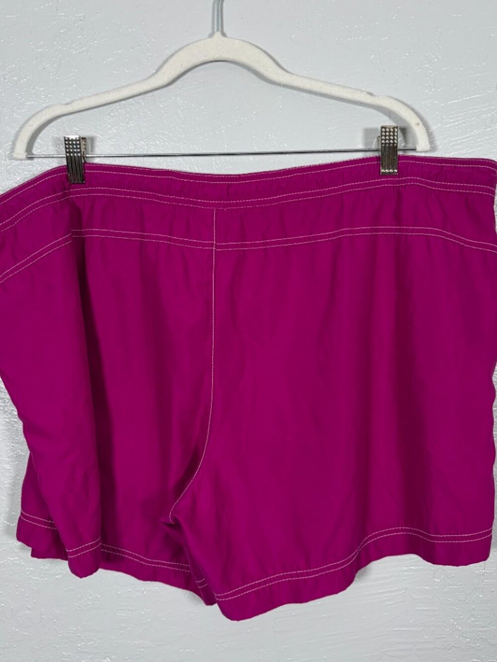 Catalina Women Plus Size 2X Fuchsia Purple Boardshorts Swim Pockets Beach - Picture 3 of 5